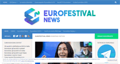 Desktop Screenshot of eurofestivalnews.com